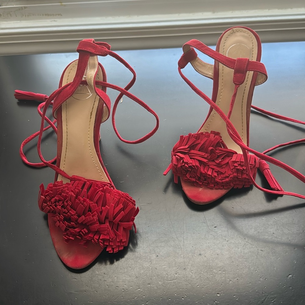 Red sandals